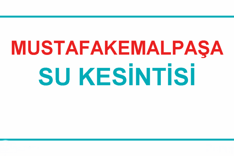 4 MAHALLEDE SU KESİNTİSİ