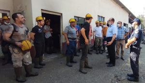 MADEN EMEKÇİLERİNE ZİYARET