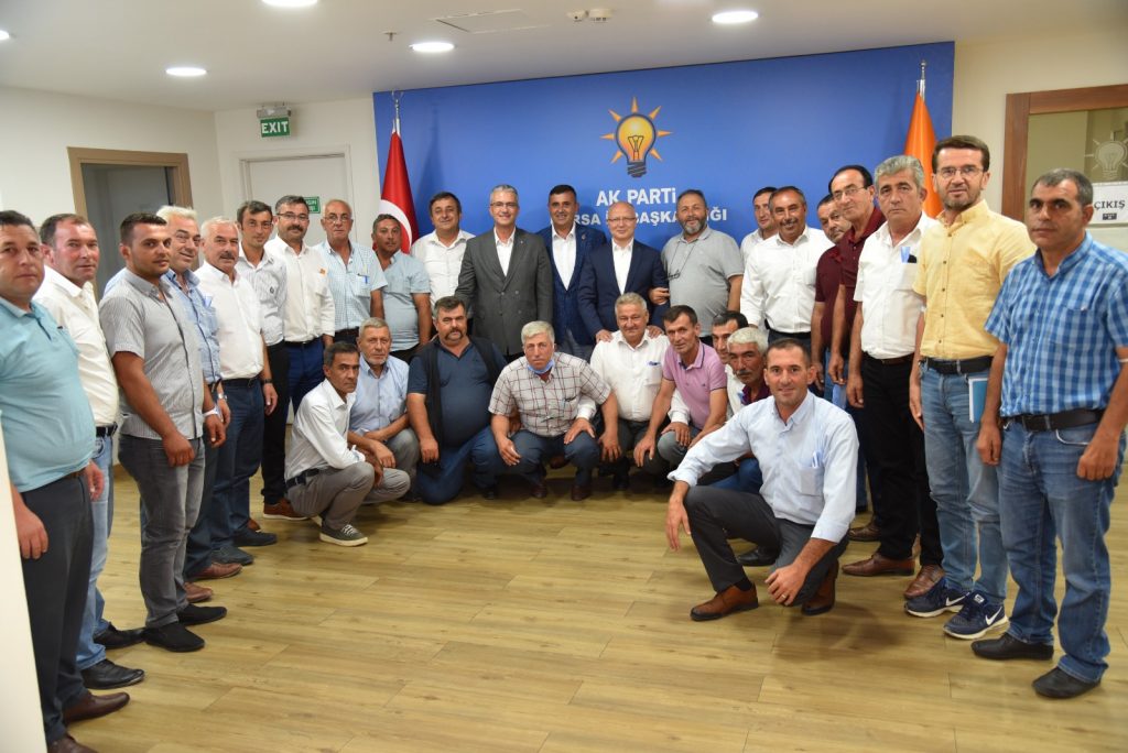 MUHTARLARDAN GÜRKAN’A ZİYARET