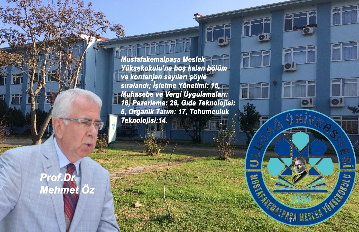 PROF. ÖZ’DEN EK YERLEŞTİRME ÇAĞRISI