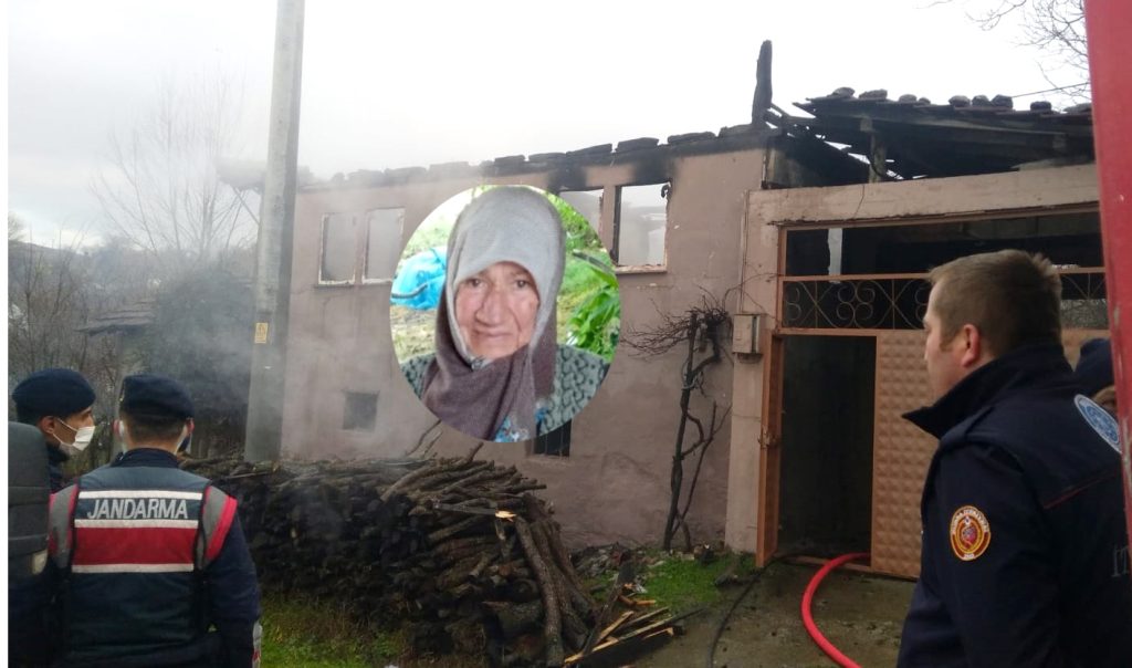 YAŞLI KADIN YANGIN KURBANI
