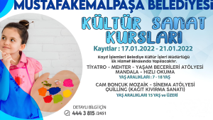 BELEDİYEDEN KURS PROGRAMI