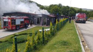 SOSYAL TESİSTE YANGIN