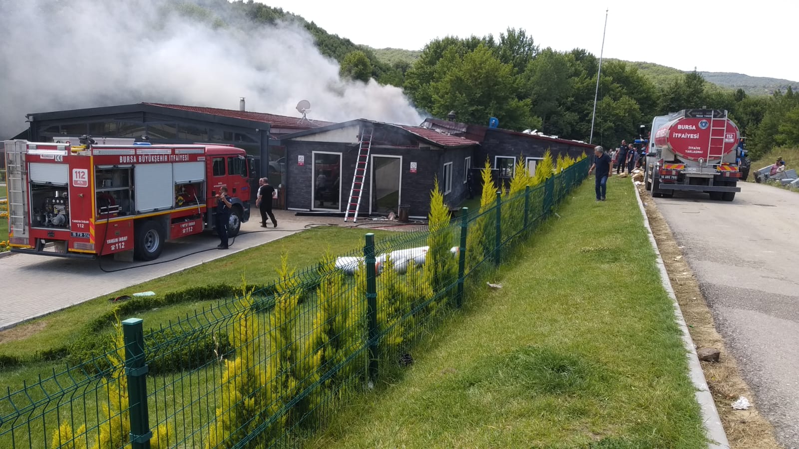 SOSYAL TESİSTE YANGIN