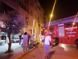 APARTMAN YANGINI KORKUTTU