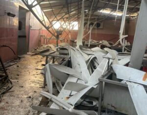 GÖBEL’DE KOKOREÇ İMALATHANESİNDE PATLAMA