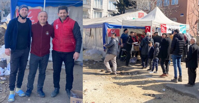 YENİDEN REFAH TEŞKİLATI DEPREM BÖLGESİNDE