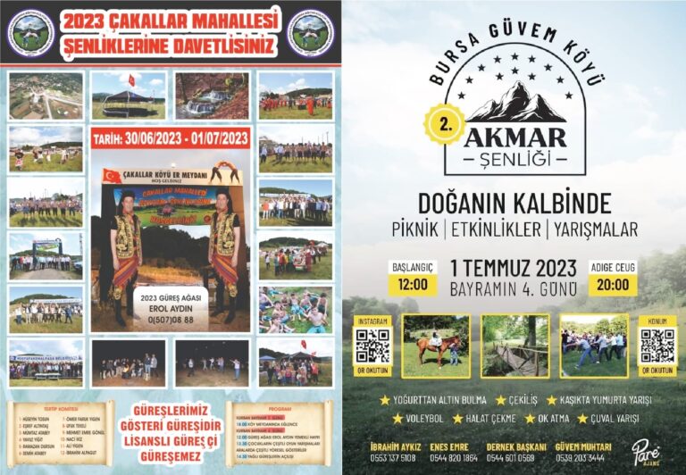 ÇAKALLAR VE GÜVEM’DE BAYRAM ŞENLİĞİ