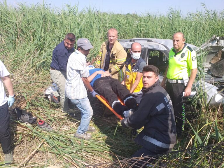 KÖPEĞE ÇARPTI, BARİYERLERE UÇTU