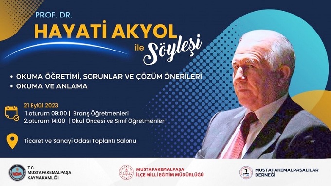 PROFESÖR AKYOL ÖĞRETMENLERLE BULUŞACAK