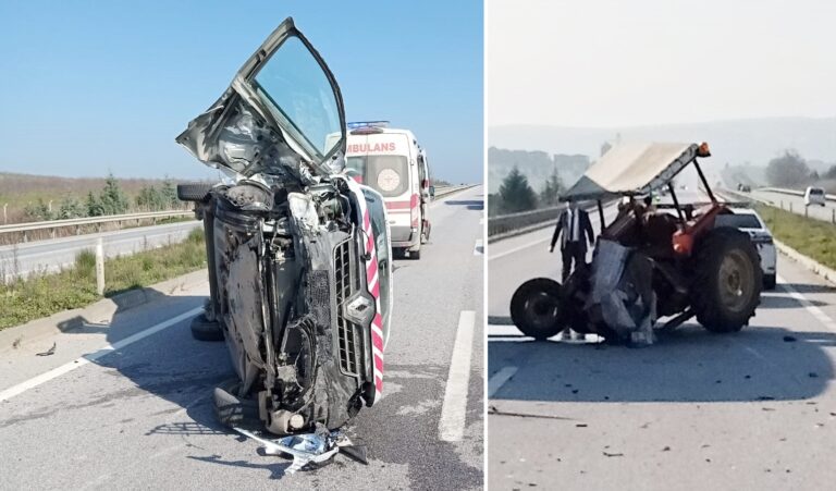 TRAKTÖR İKİYE BÖLÜNDÜ