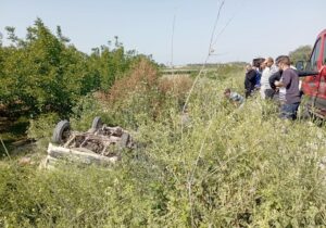 TARLA YOLUNDA ÖLÜMLÜ KAZA