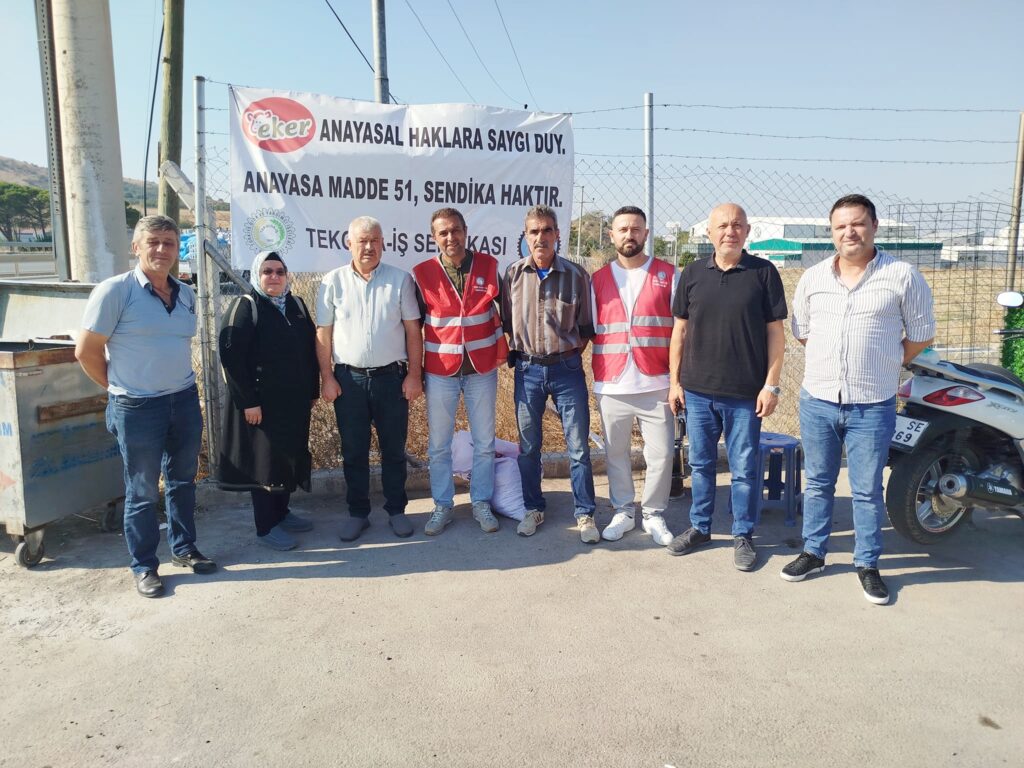 EKER İŞÇİSİNE ‘ZAFER’ DESTEĞİ