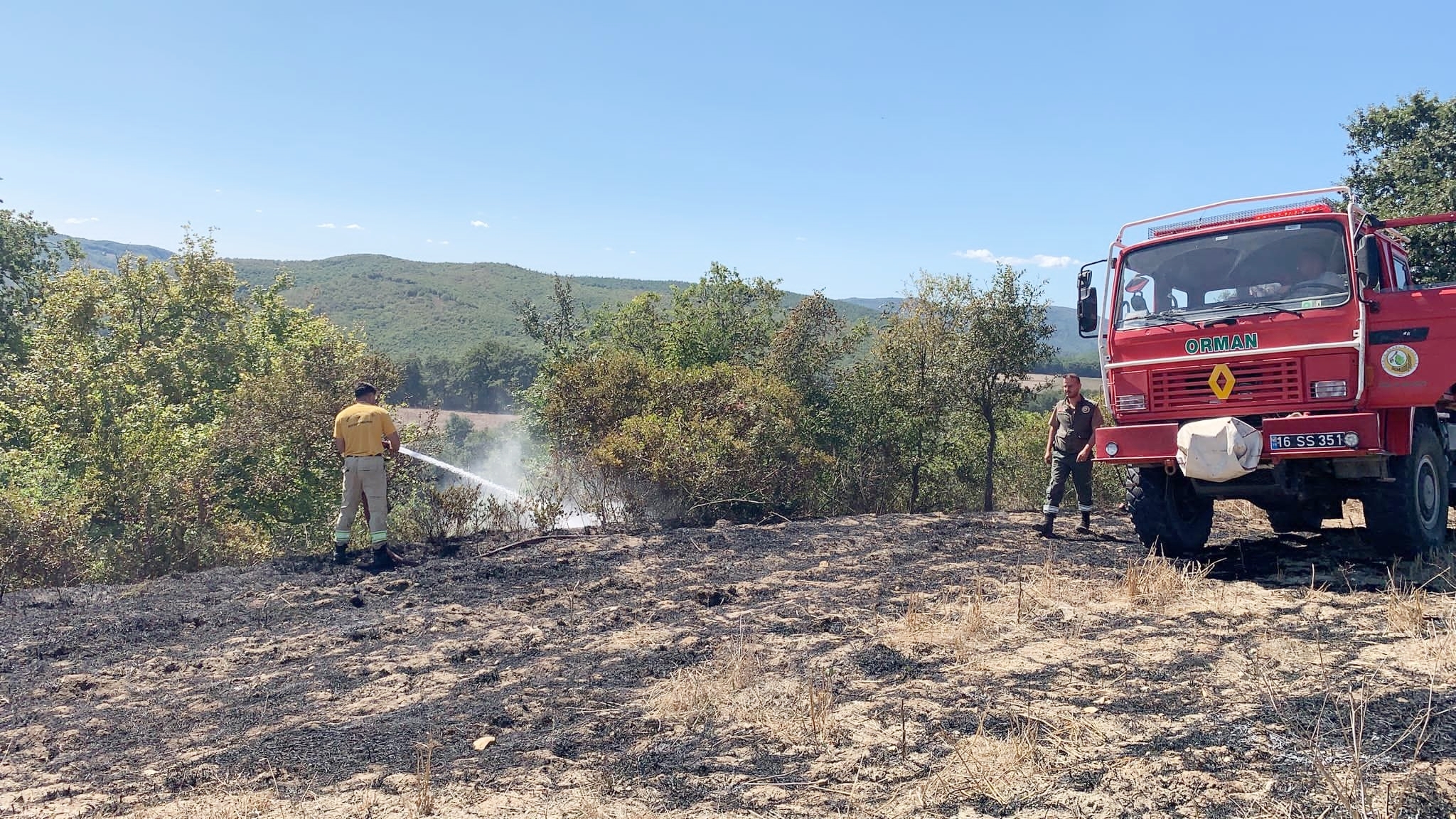 YANGIN, ORMANI TEHDİT ETTİ