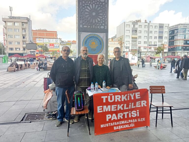 EMEKLİLER PARTİSİ MEYDANDA