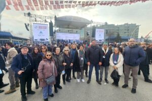 CHP TEŞKİLATI, ASGARİ ÜCRET MİTİNGİNE KATILDI