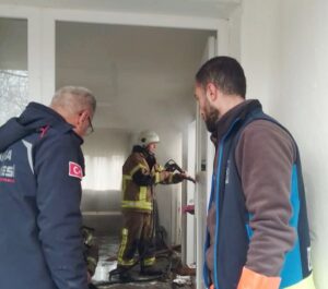 KIŞ GÜNÜ KORKUTAN YANGIN