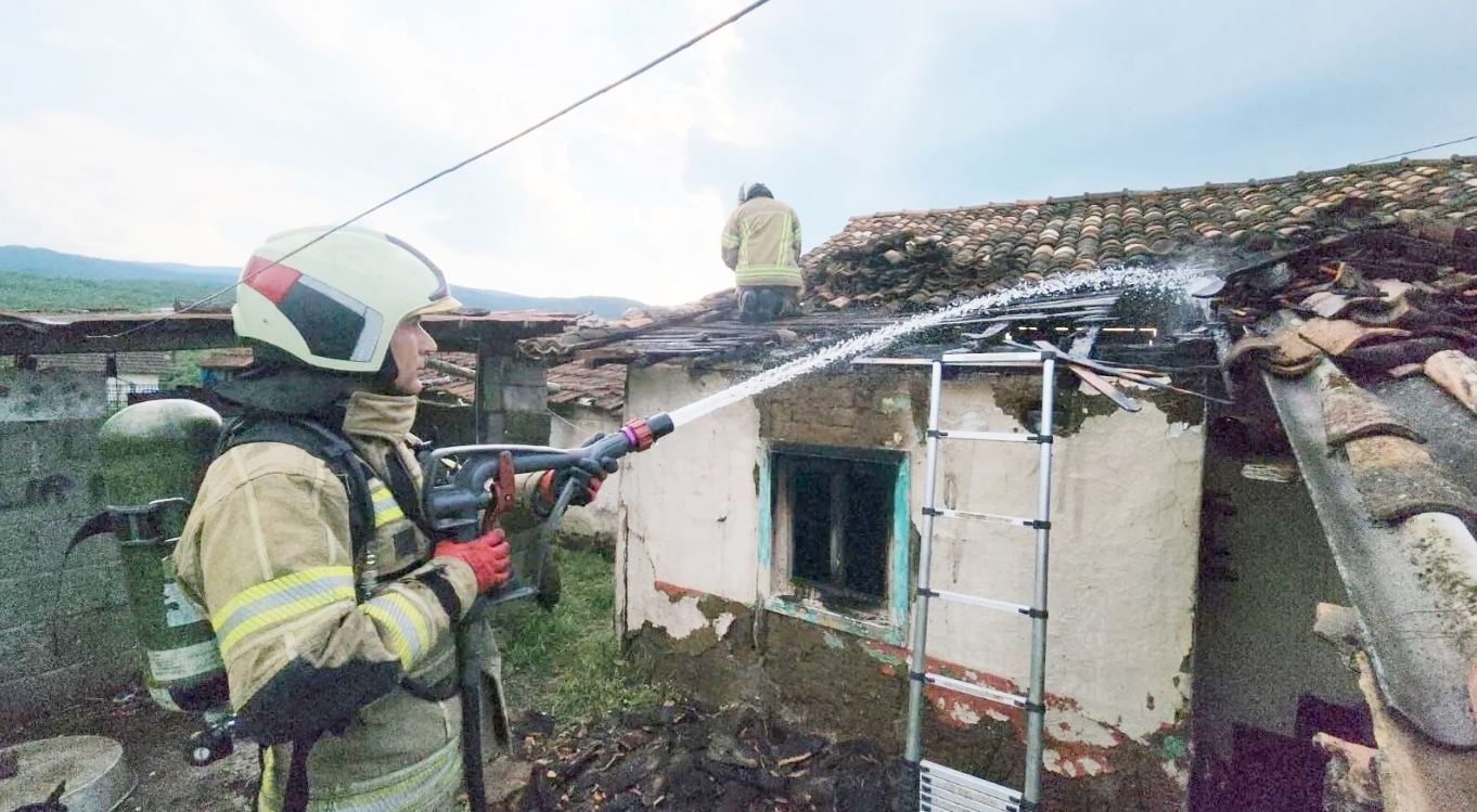 ELEKTRİK VERİLİNCE YANGIN ÇIKTI