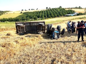 ADAKÖY’DE TRAKTÖR KAZASI BİR KİŞİ HAYATINI KAYBETTİ