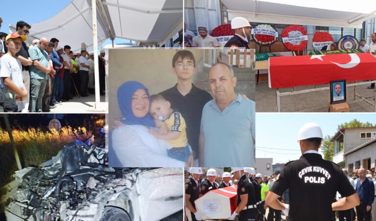 POLİS MEMURU VE AİLESİ YÜREKLERİ DAĞLADI