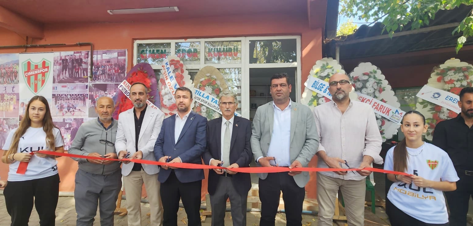 ÇİMEN SPOR YENİLENEN TESİSLERİNE KAVUŞTU