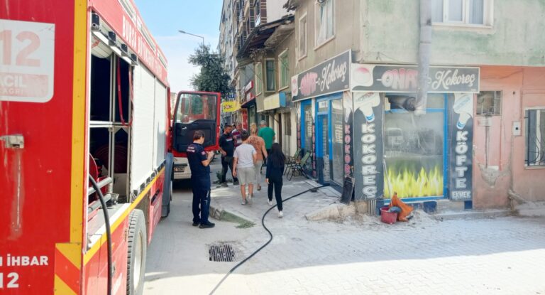 İŞ YERİNDEN DUMANLAR YÜKSELDİ