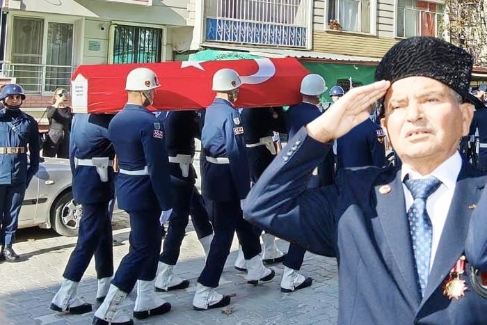 KIBRIS GAZİSİNE ASKERİ TÖRENLE VEDA