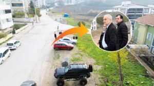 BELEDİYEDEN RİSKLİ CADDEYE MÜDAHALE