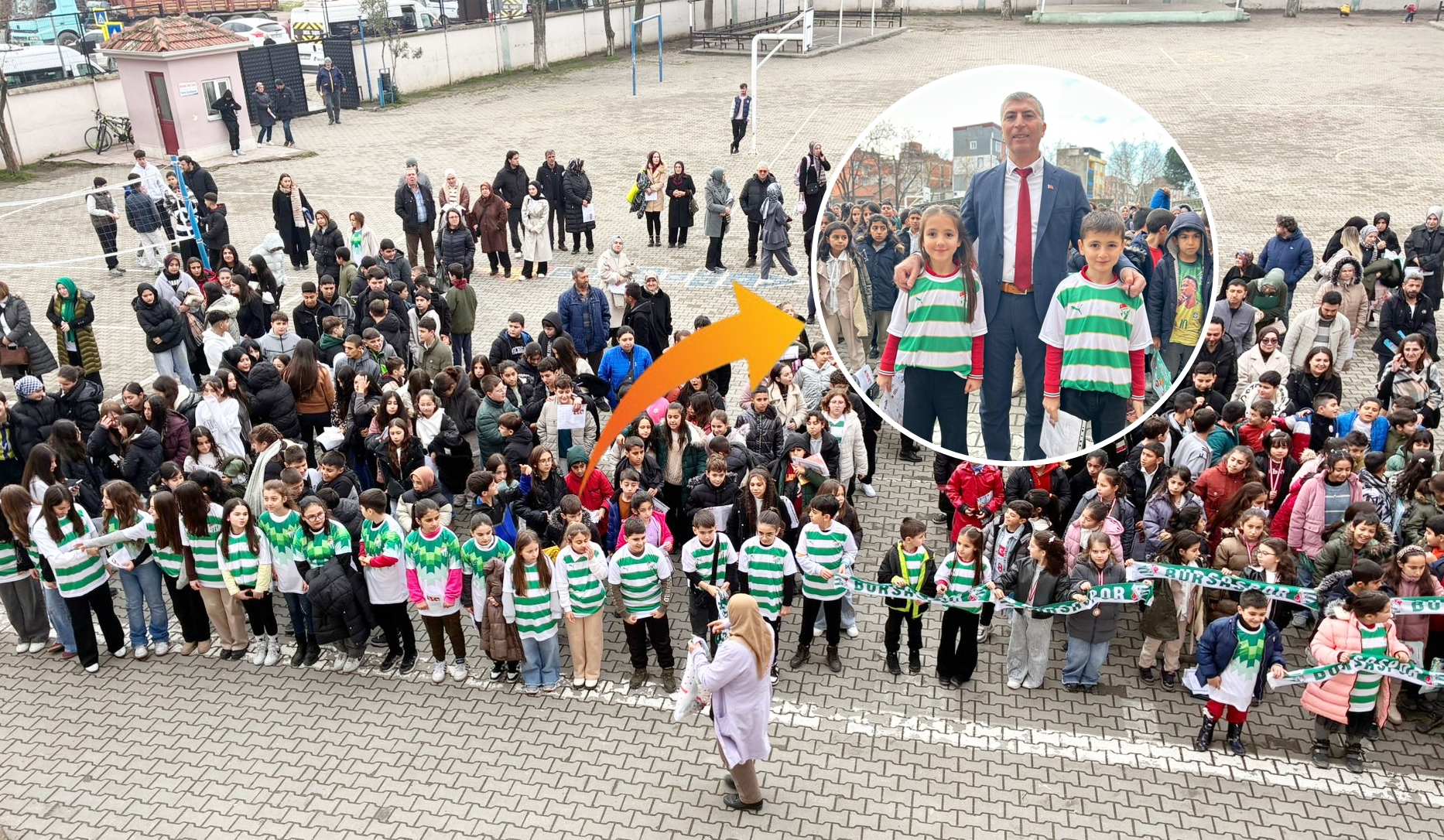 MEHMET AKİF’TE ‘YEŞİL BEYAZ’LI KARNE GÜNÜ