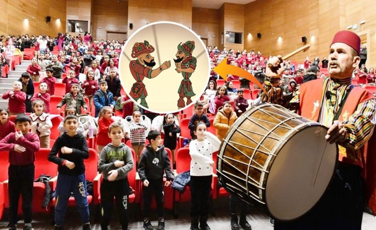 KARAGÖZ İLE HACİVAT MİNİKLERLE BULUŞUYOR